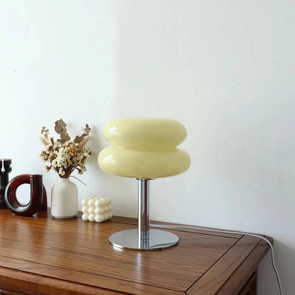 Skanto | Retro Macaron Table Lamp in Colored Glass