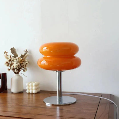 Skanto | Retro Macaron Table Lamp in Colored Glass