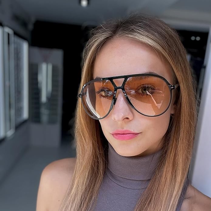 Aviator Oversize Sunglasses Retro UV400 | Bowlift