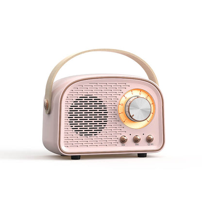 Retro Radio Bluetooth Speaker (round) | Wireless | Portable | Stylish Sound for Home and On the Go