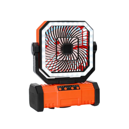 BowLift | Rechargeable Camping Fan with 20000mAh Battery, 4 Speeds and LED Lantern