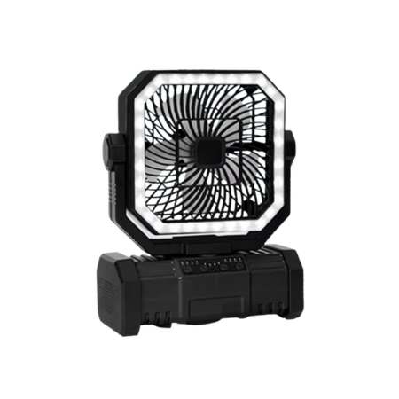 BowLift | Rechargeable Camping Fan with 20000mAh Battery, 4 Speeds and LED Lantern
