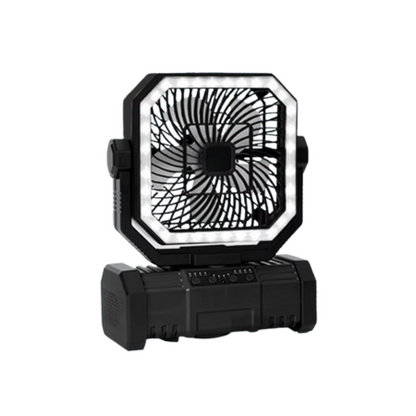 BowLift | Rechargeable Camping Fan with 20000mAh Battery, 4 Speeds and LED Lantern