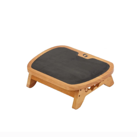 BowLift | Wooden Under-Desk Footrest – Ergonomic Leg Support for Home & Office