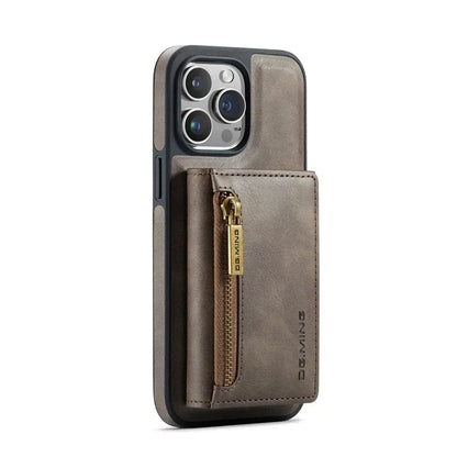 BowLift | RFID iPhone Wallet Case | Removable Magnetic Leather Car Mount Shockproof Case