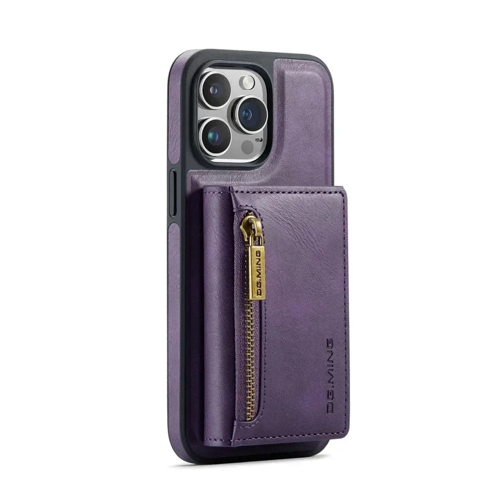 BowLift | RFID iPhone Wallet Case | Removable Magnetic Leather Car Mount Shockproof Case