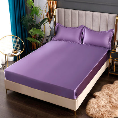 Skanto Silk Satin Elastic Fitted Sheet with FREE* Silk Satin Pillowcase Skanto