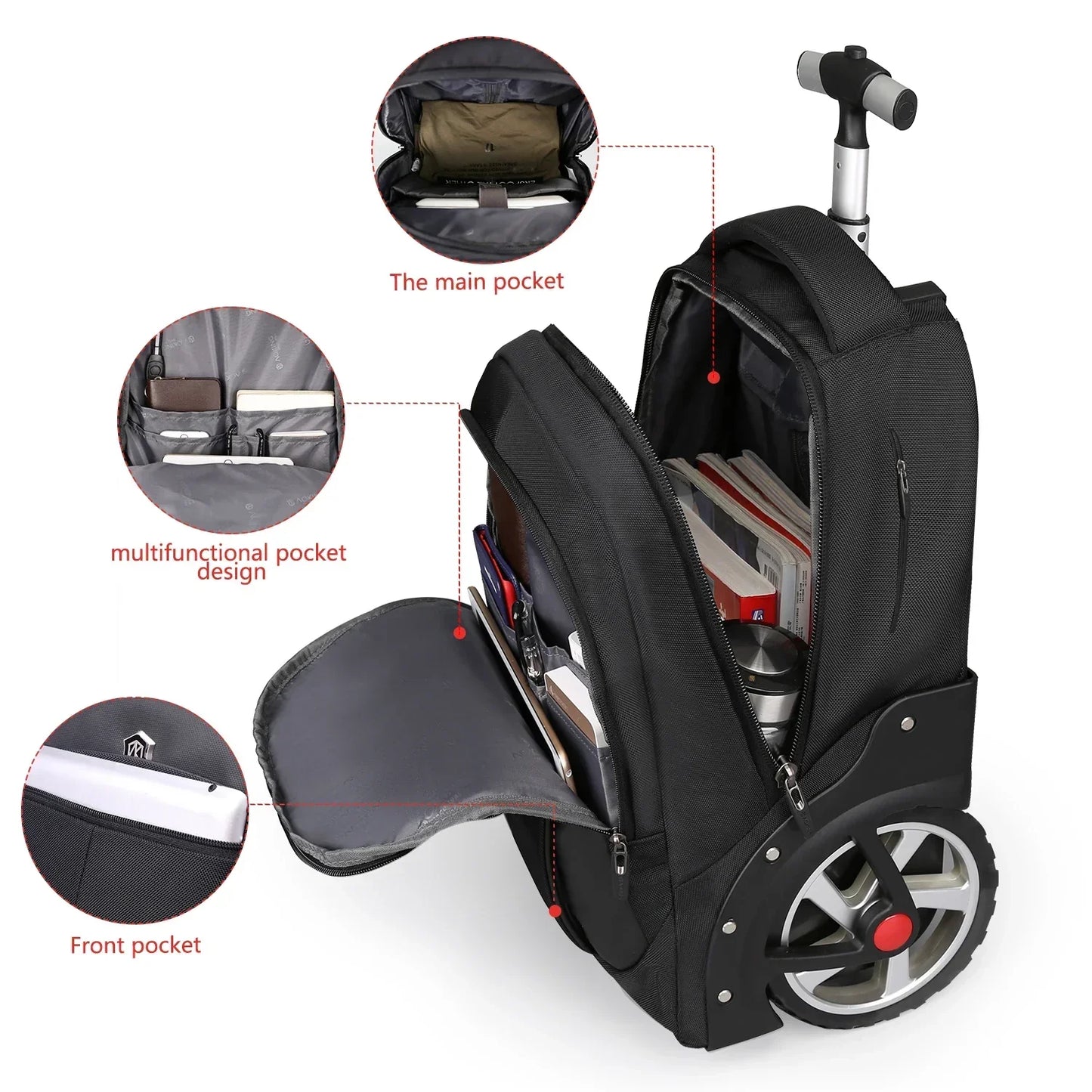 Rolling Laptop Backpack – Helsinki | Bowlift