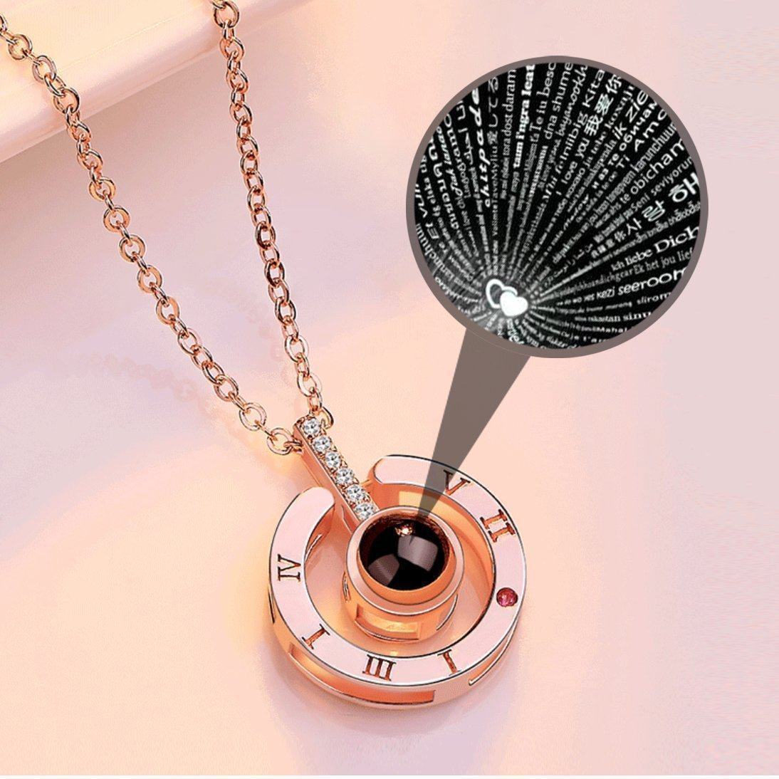 BowLift | 100 Language Secret I Love You Necklace