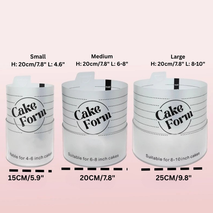 Round Adjustable Acrylic Cake Ring Mold | Skanto