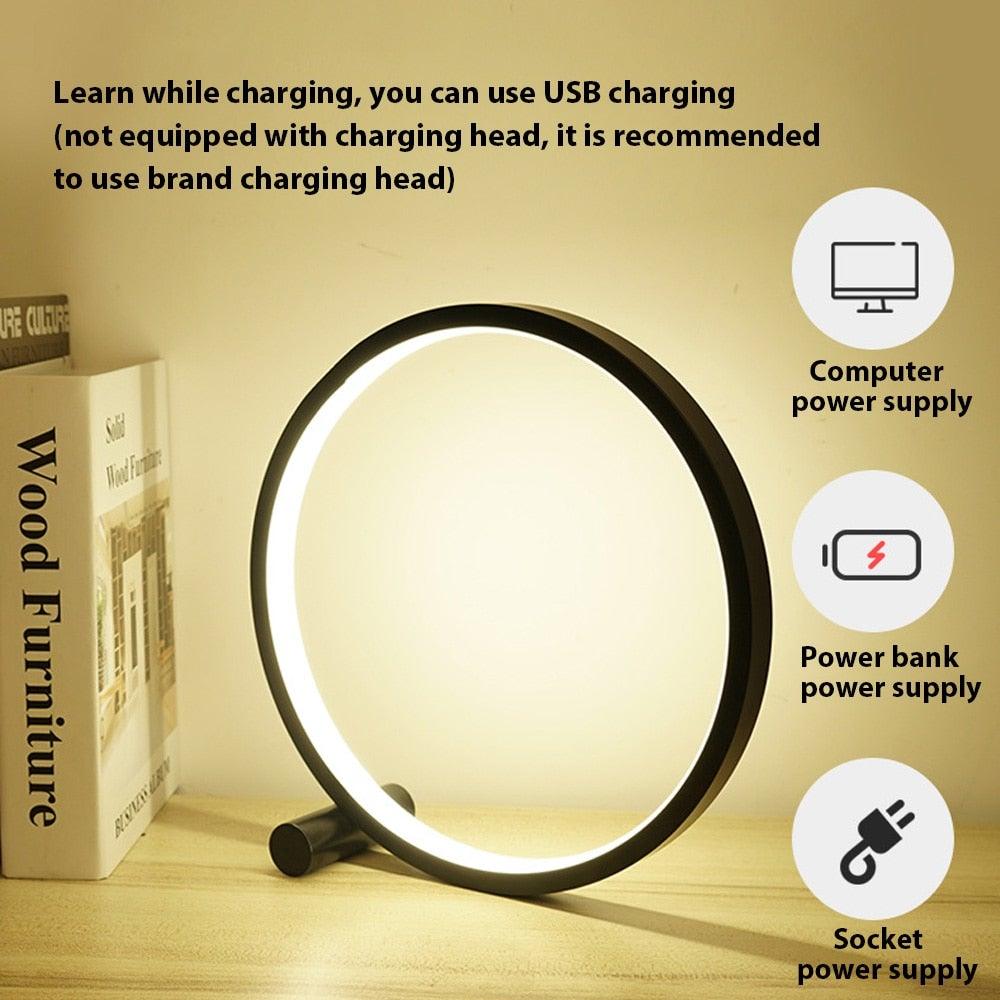 BowLift | Round Dream Light - Modern Round LED Desk Lamp