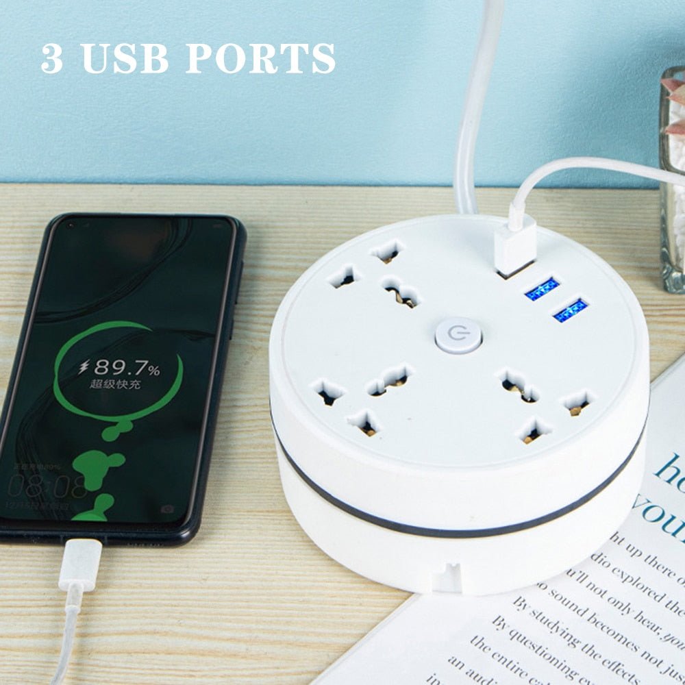Brehn | Round Universal Power Strip