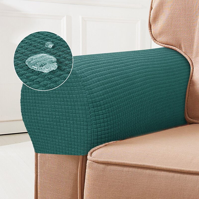 BowLift | Stretch Armrest Covers – Spandex Covers for Chairs & Armchairs, Set of 2, Bordeaux