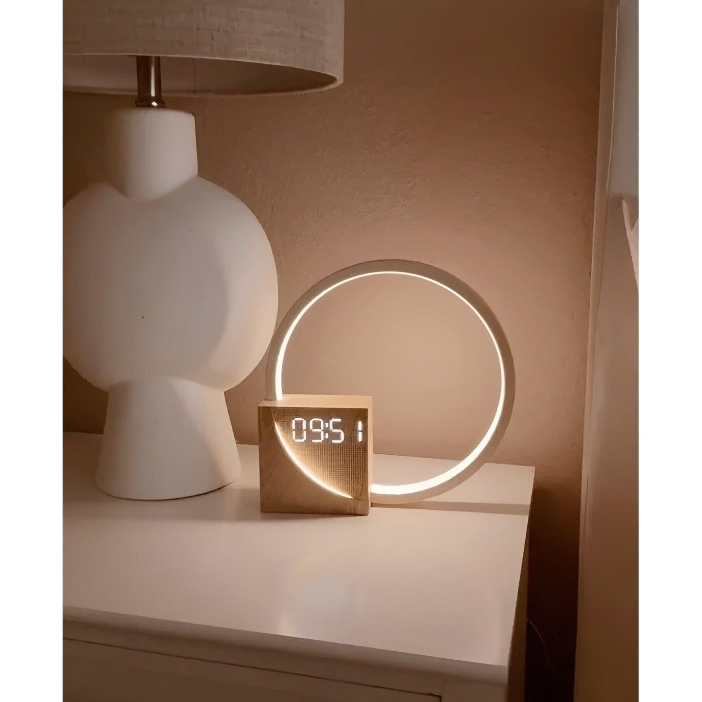 Skanto | Smart Snooze – Sunrise Alarm Clock with Dimmable Touch Lamp and Soothing Sounds