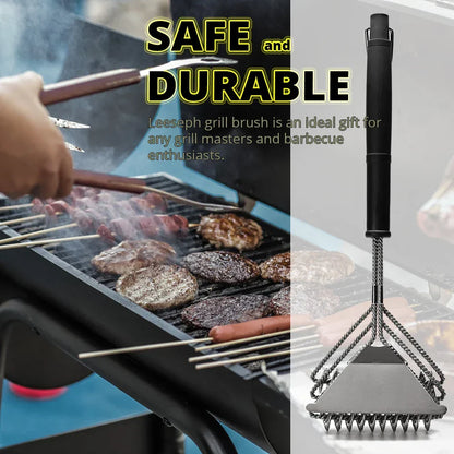 Rust Resistant Stainless Steel Bristle Free BBQ Grill Brush Cleaner | Bowlift