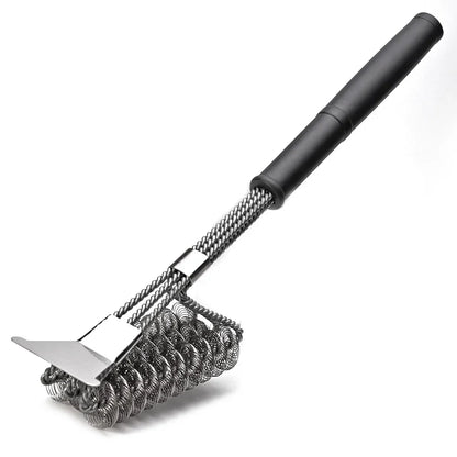 Rust Resistant Stainless Steel Bristle Free BBQ Grill Brush Cleaner | Bowlift