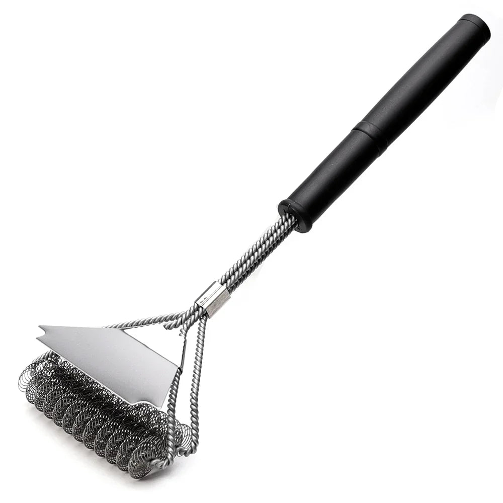 Rust Resistant Stainless Steel Bristle Free BBQ Grill Brush Cleaner | Bowlift