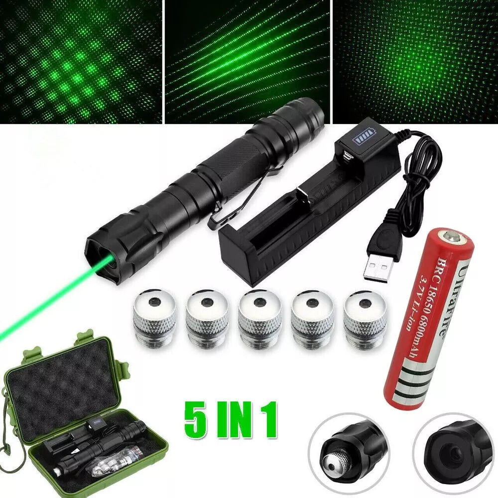 Skanto | Rechargeable Green Laser Pointer Long Range Flashlight