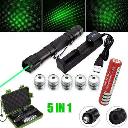 Skanto | Rechargeable Green Laser Pointer Long Range Flashlight