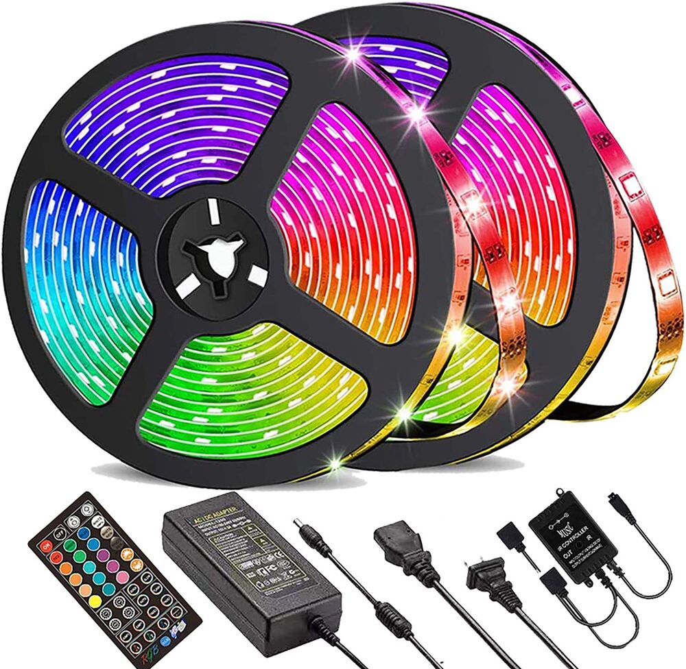 Skanto | LED Light Strip, 30 m, 15 m, Music Sync, Bluetooth, 5050, RGB Ambient Light with Remote Control