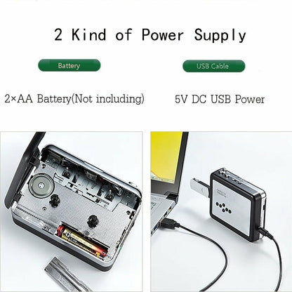 Skanto | Cassette to MP3 Converter - Save to USB Stick - Music Player