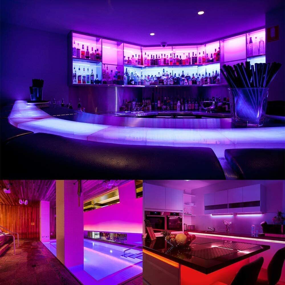 Skanto | LED Light Strip, 30 m, 15 m, Music Sync, Bluetooth, 5050, RGB Ambient Light with Remote Control