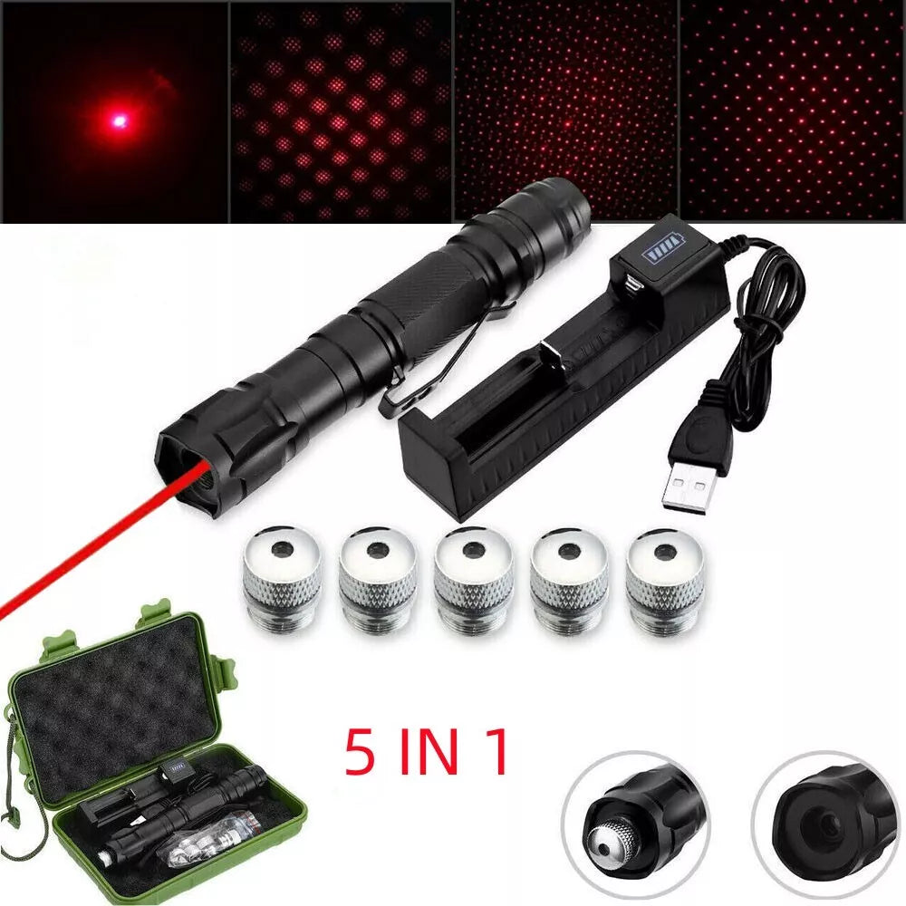 BowLift | Laser Pointer Rechargeable Red Multipurpose Torch Set
