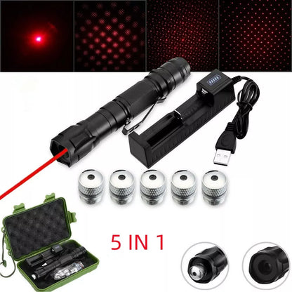 BowLift | Laser Pointer Rechargeable Red Multipurpose Torch Set