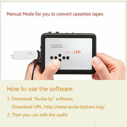 Skanto | Cassette to MP3 Converter - Save to USB Stick - Music Player
