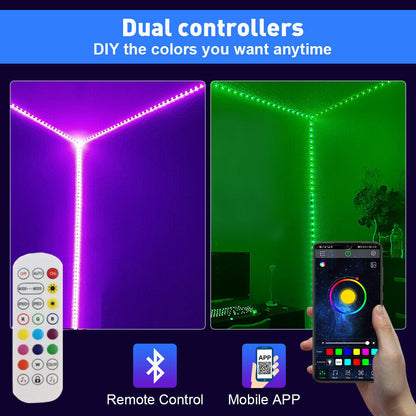Skanto | LED Light Strip, 30 m, 15 m, Music Sync, Bluetooth, 5050, RGB Ambient Light with Remote Control