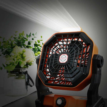 Portable Solar Powered Rechargeable Camping Tent Fan | Bowlift
