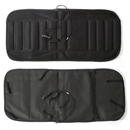 Skanto | HeatRide Heated Seat Cover for Car Seat – 12V Memory Foam Seat and Back Warmer