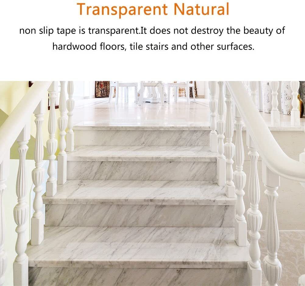 Kalsten | Clear Non-Slip Stair Tread Strips – Indoor Safety Grip Tape for Steps
