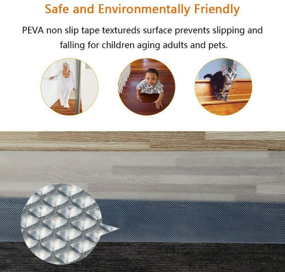Skanto | Clear Non-Slip Stair Treads – Indoor Safety Grip Tape for Stairs
