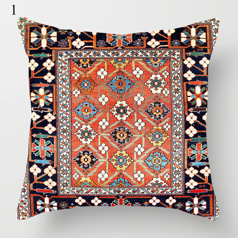 Ethnic Boho Mandala Print Linen Throw Pillow Case Sofa Cushion Cover Home Decor# Bowlift