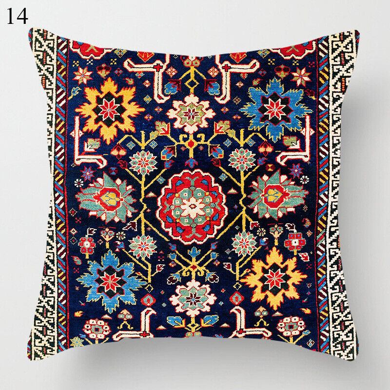 Ethnic Boho Mandala Print Linen Throw Pillow Case Sofa Cushion Cover Home Decor# Bowlift