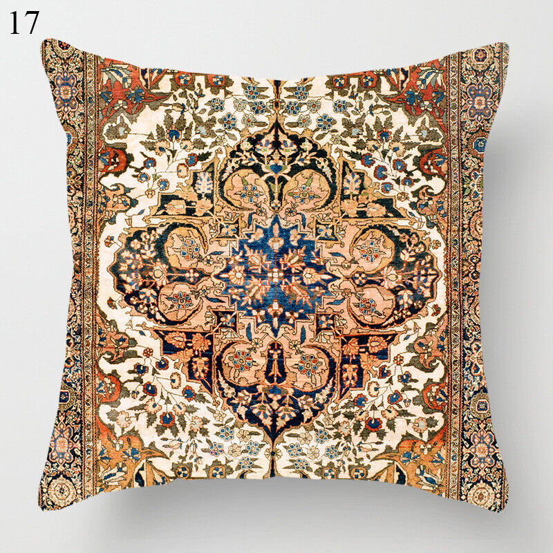 Ethnic Boho Mandala Print Linen Throw Pillow Case Sofa Cushion Cover Home Decor# Bowlift
