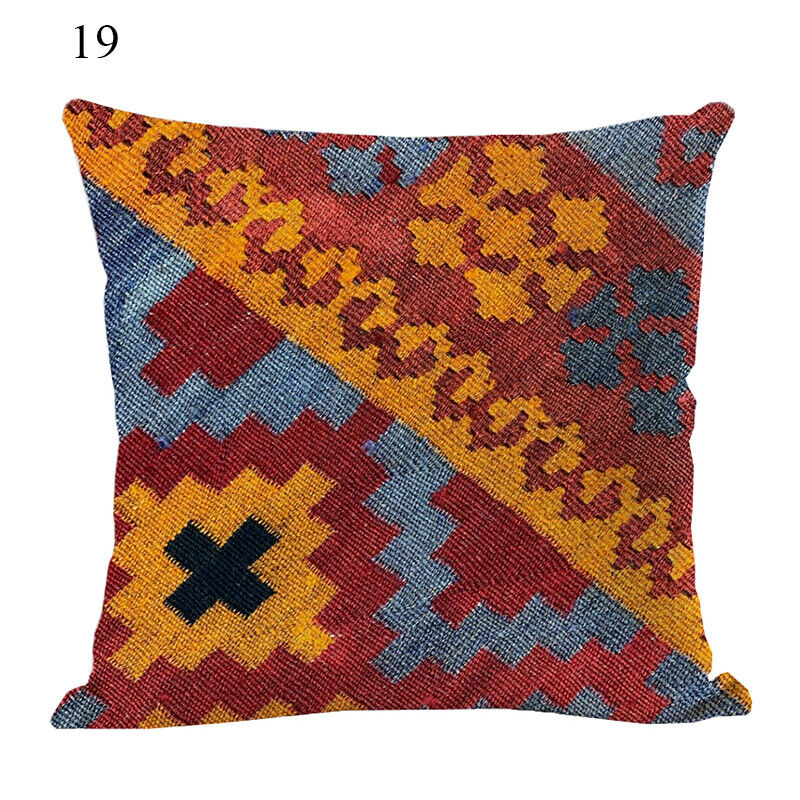 Ethnic Boho Mandala Print Throw Pillow Case Sofa Cushion Cover Home Decor Bowlift