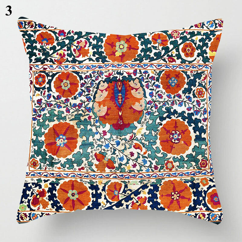 Ethnic Boho Mandala Print Throw Pillow Case Sofa Cushion Cover Home Decor Bowlift