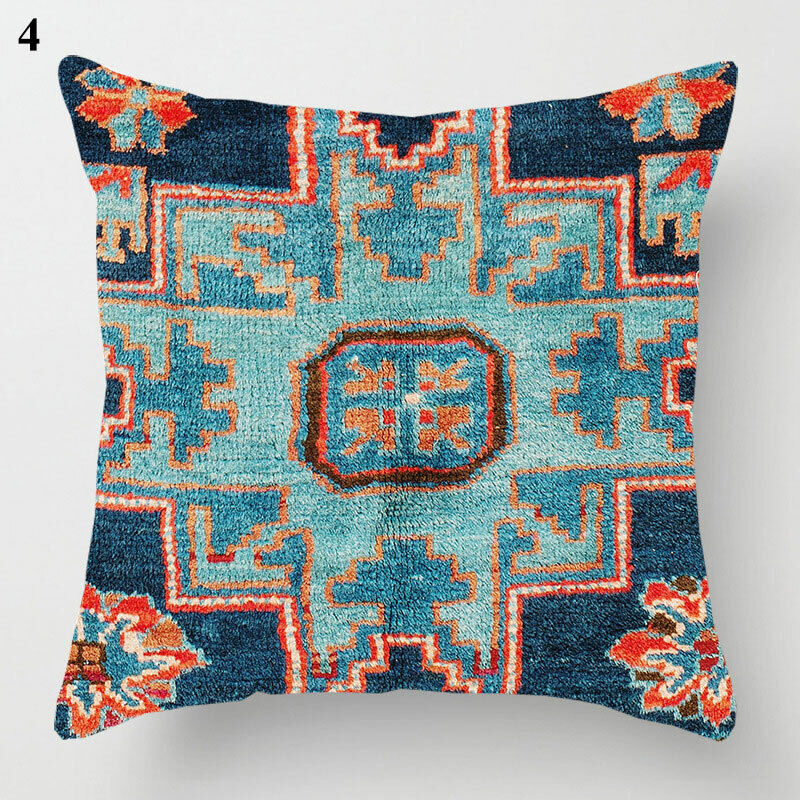 Ethnic Boho Mandala Print Throw Pillow Case Sofa Cushion Cover Home Decor Bowlift