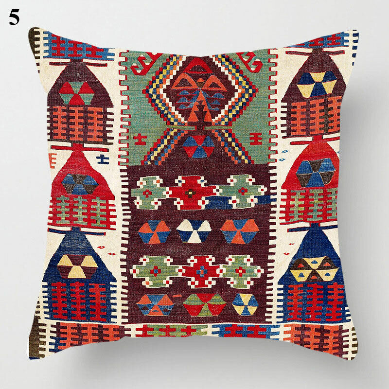 Ethnic Boho Mandala Print Throw Pillow Case Sofa Cushion Cover Home Decor Bowlift