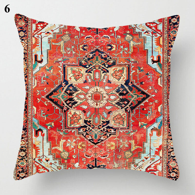 Ethnic Boho Mandala Print Throw Pillow Case Sofa Cushion Cover Home Decor Bowlift