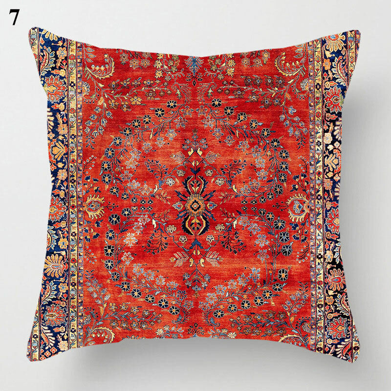 Ethnic Boho Mandala Print Throw Pillow Case Sofa Cushion Cover Home Decor Bowlift