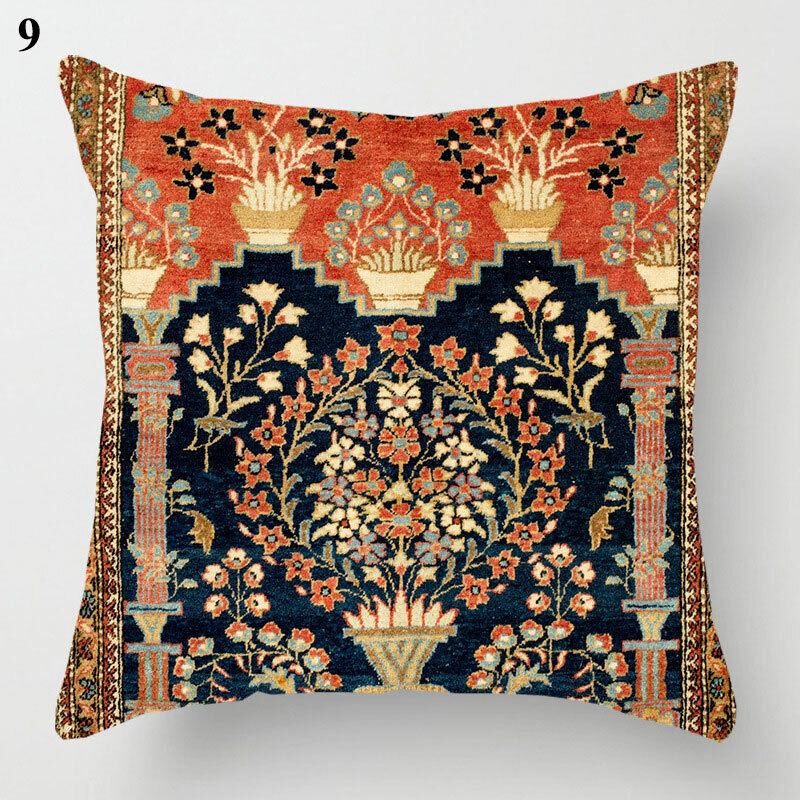 Ethnic Boho Mandala Print Throw Pillow Case Sofa Cushion Cover Home Decor Bowlift