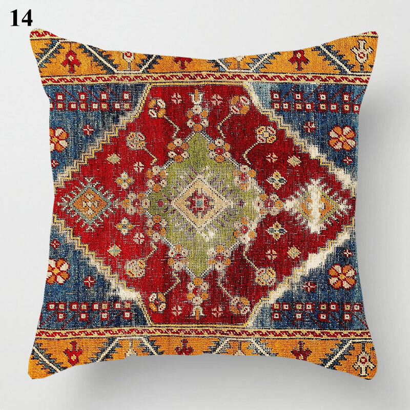 Ethnic Boho Mandala Print Throw Pillow Case Sofa Cushion Cover Home Decor Bowlift