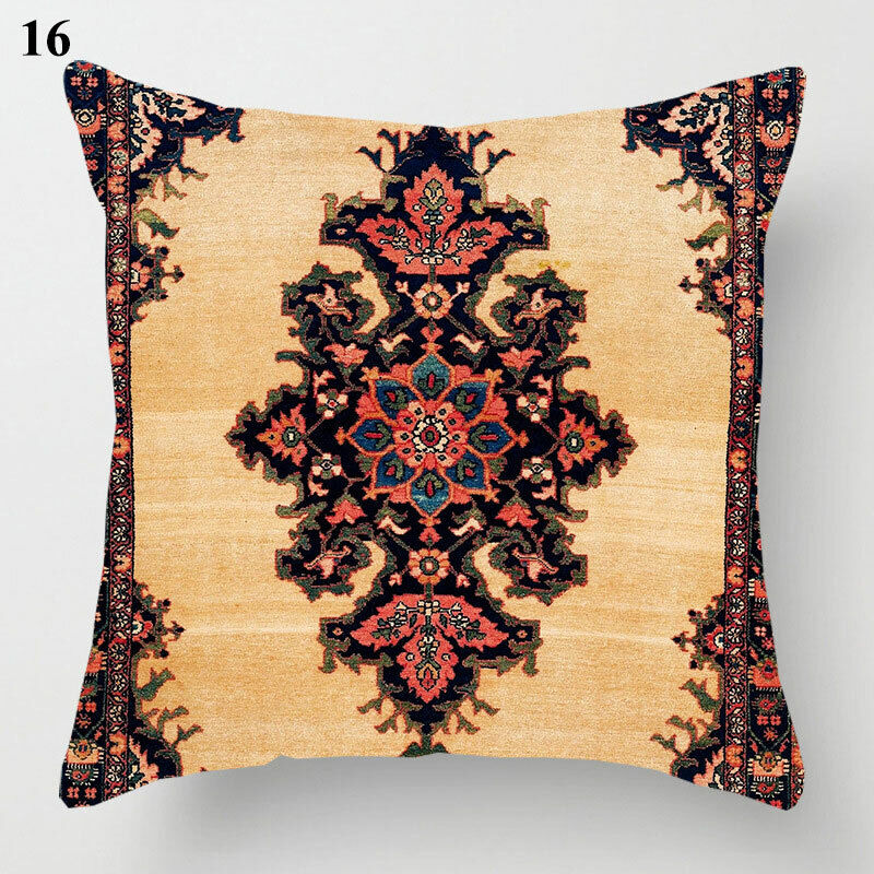 Ethnic Boho Mandala Print Throw Pillow Case Sofa Cushion Cover Home Decor Bowlift