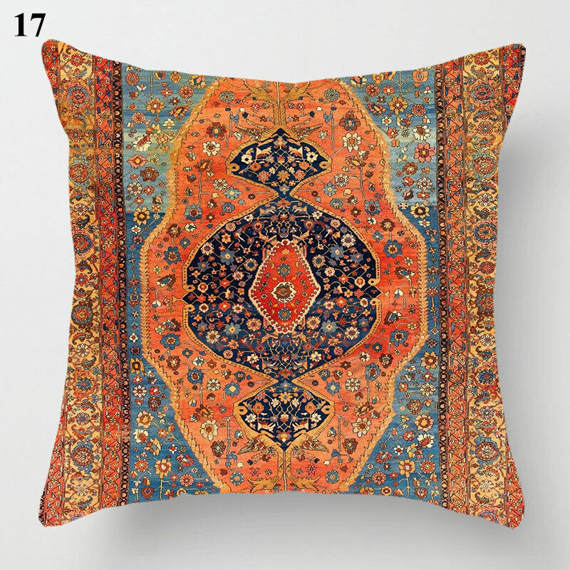 Ethnic Boho Mandala Print Throw Pillow Case Sofa Cushion Cover Home Decor Bowlift