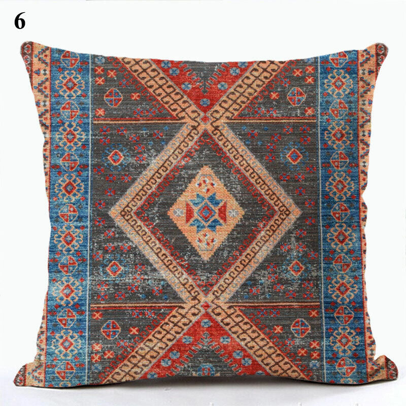 Ethnic Boho Mandala Print Throw Pillow Case Sofa Cushion Cover Home Decor Bowlift