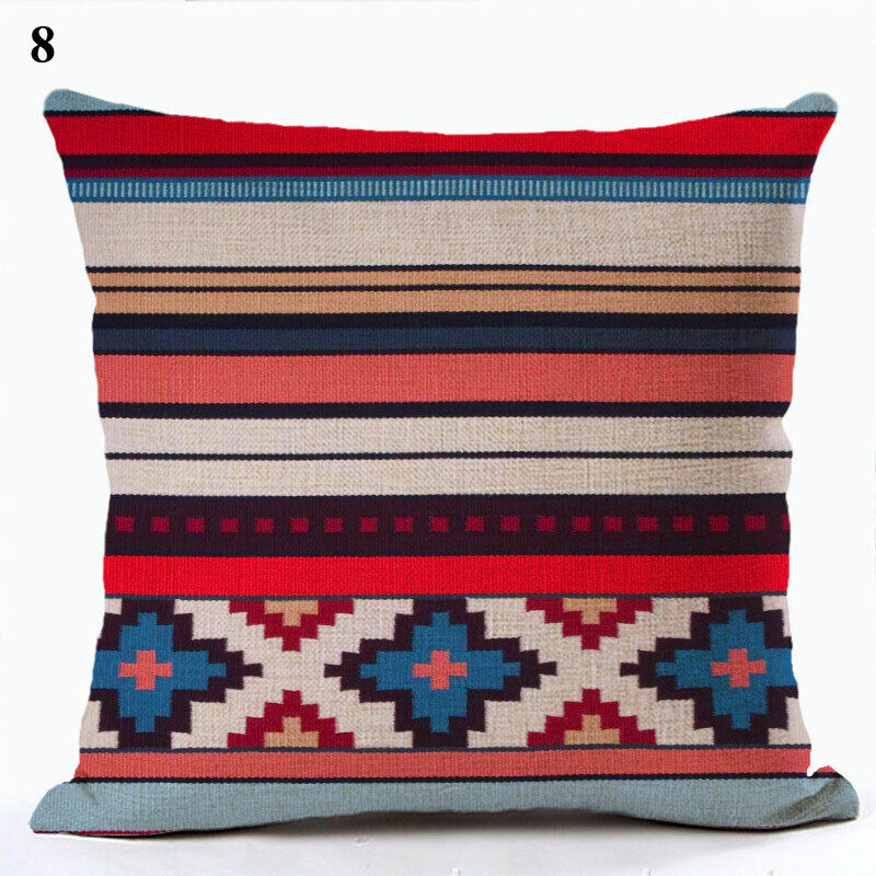 Ethnic Boho Mandala Print Throw Pillow Case Sofa Cushion Cover Home Decor Bowlift