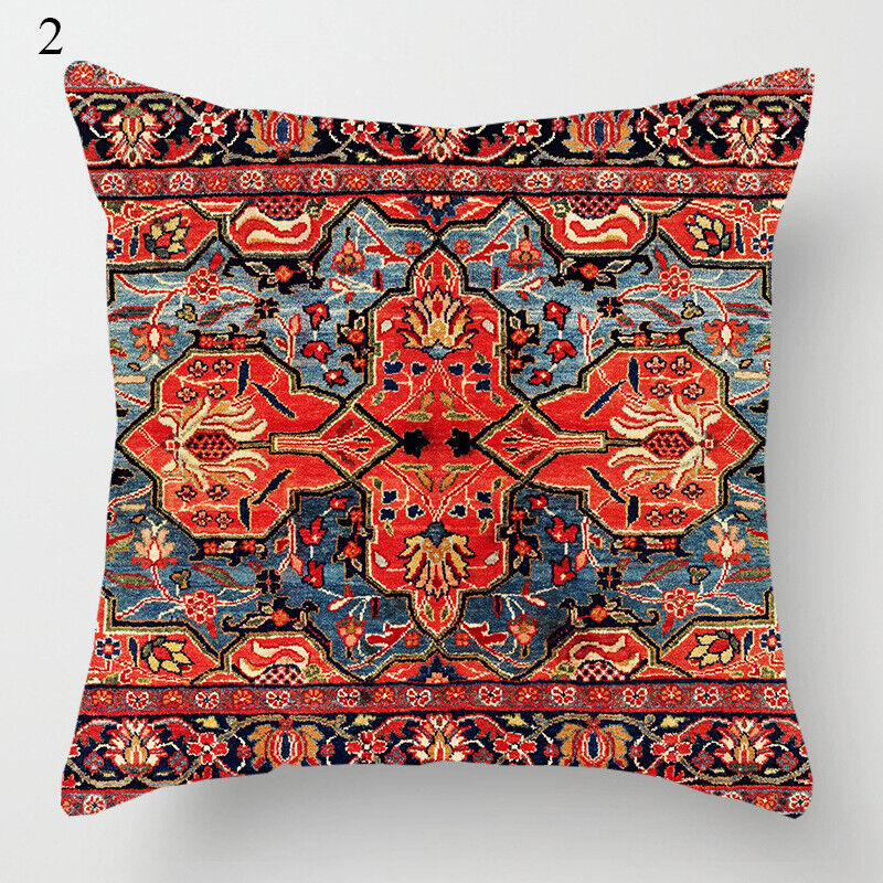 Ethnic Boho Mandala Print Throw Pillow Case Sofa Cushion Cover Home Decor Bowlift